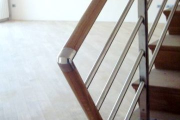 DP 26 inox ograda sa drvenim elementima