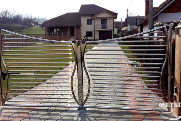 NBSK 38 dvokrilna inox kapija