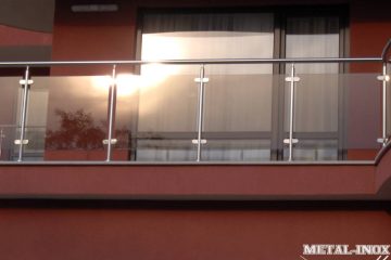 SP 27 staklena ograda od inox profila